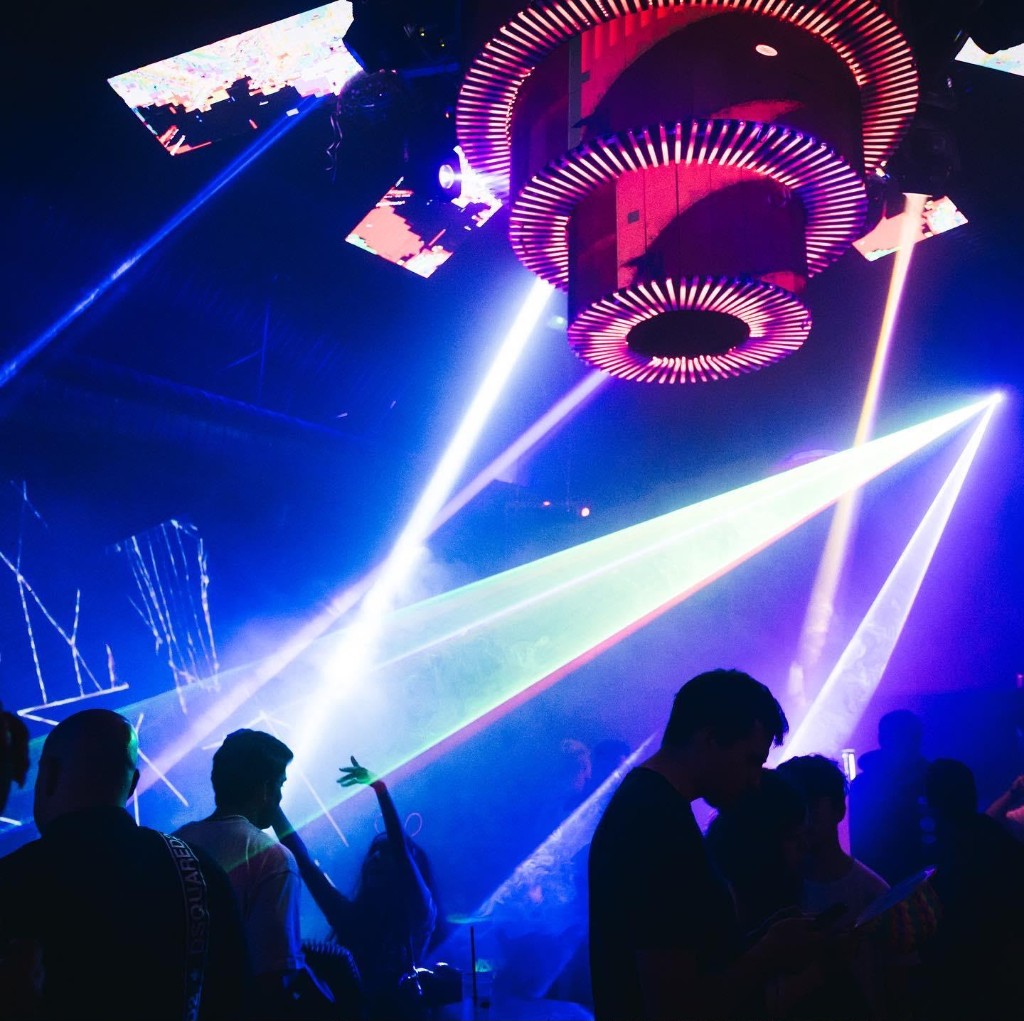 Party night under neon at MN1 Manchester